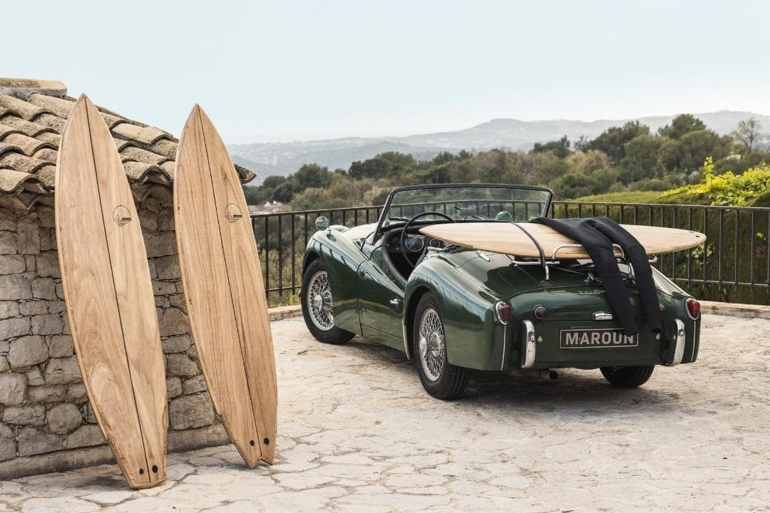 Sufboard hollow bois fabriqué en France TRIUMPH